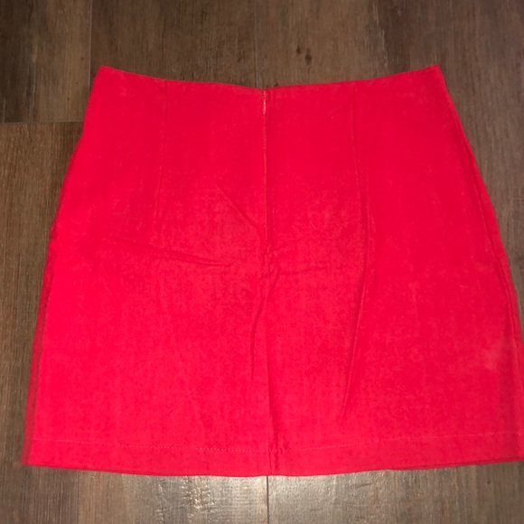 Altar’d State Red Patterned Skirt - Picture 2 of 3